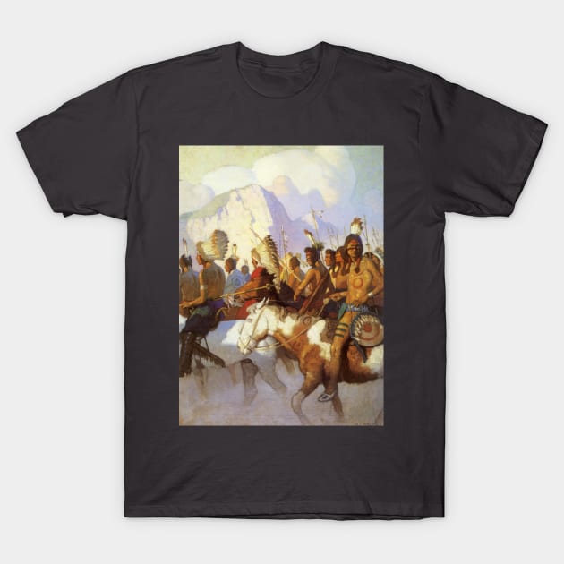 Indian War Party (1925) by NC Wyeth T-Shirt by MasterpieceCafe